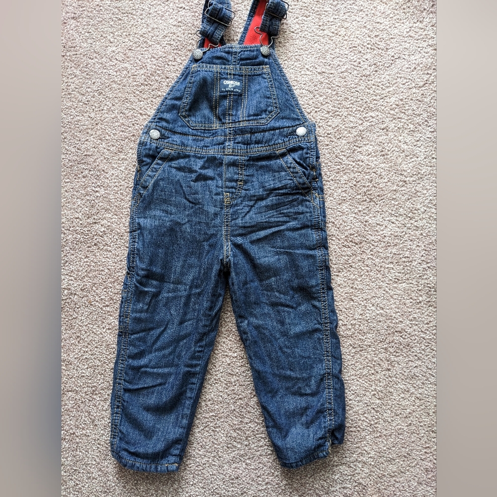 Oshkosh Fleece Lined 2T Overalls